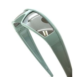 Sunglasses Teal Frame Silver Mirror Lens Retro Street Shades Sports Light Lentes